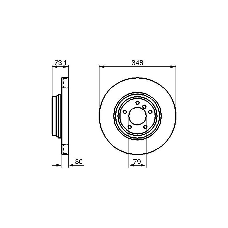 Disque de frein à l'unité BOSCH