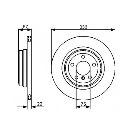 Disque de frein à l'unité BOSCH