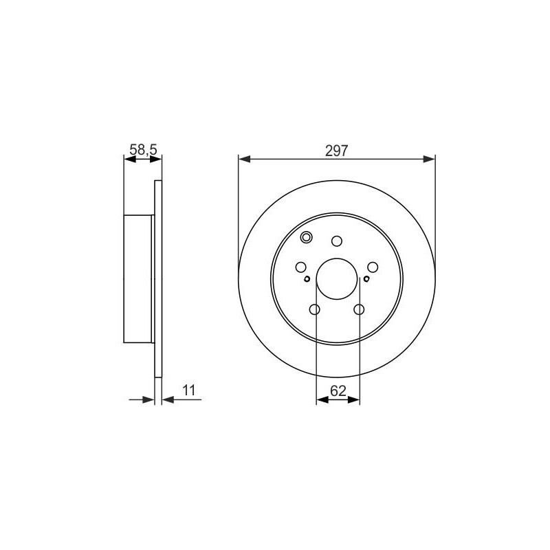 Disque de frein à l'unité BOSCH