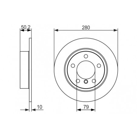 Disque de frein à l'unité BOSCH