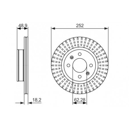 Disque de frein à l'unité BOSCH