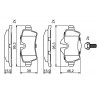 Jeu de quatre plaquettes de frein à disque BOSCH