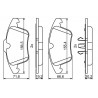 Jeu de quatre plaquettes de frein à disque BOSCH