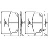 Jeu de quatre plaquettes de frein à disque BOSCH