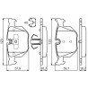 Jeu de quatre plaquettes de frein à disque BOSCH