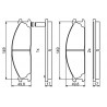 Jeu de quatre plaquettes de frein à disque BOSCH