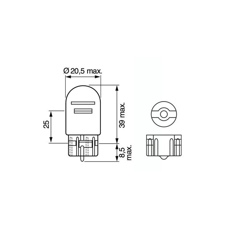 Ampoule (feu arrière / feu clignotant) BOSCH