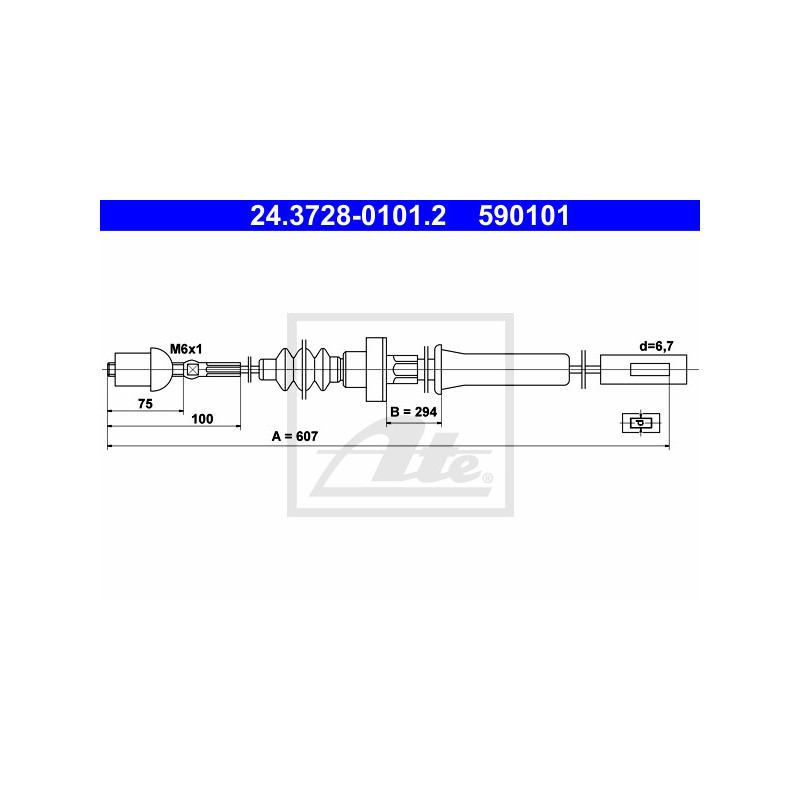 Cable d'embrayage ATE