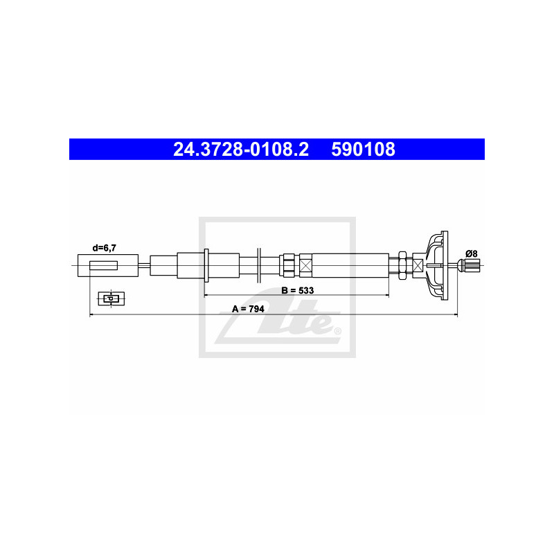 Cable d'embrayage ATE