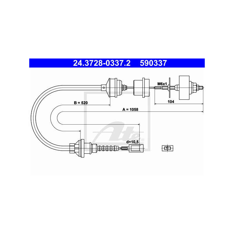 Cable d'embrayage ATE