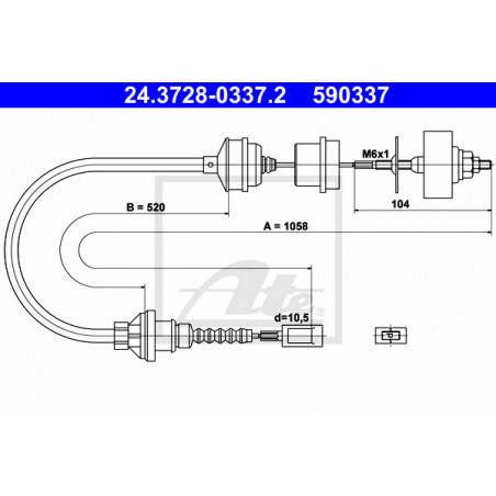 Cable d'embrayage ATE