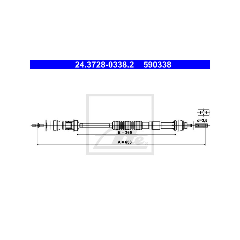 Cable d'embrayage ATE