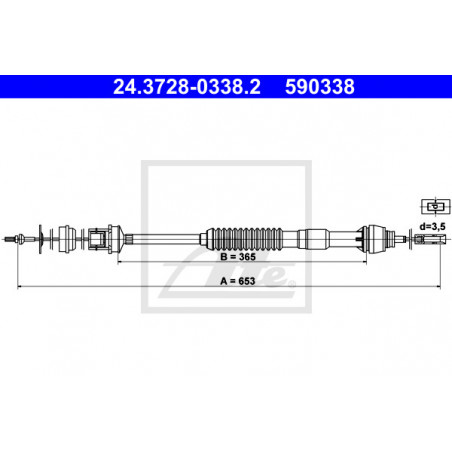 Cable d'embrayage ATE