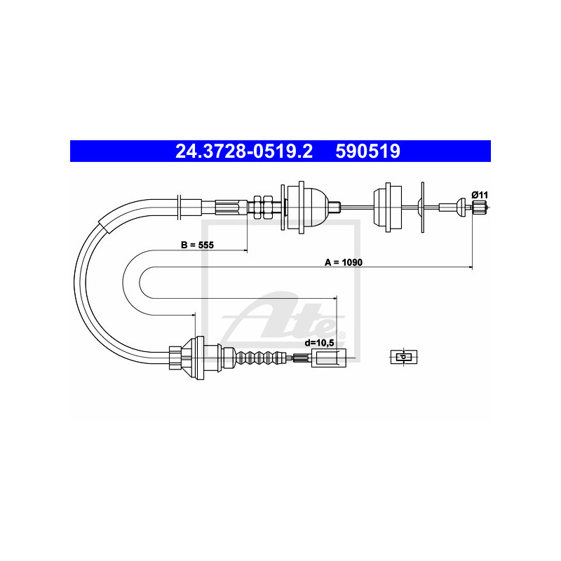 Cable d'embrayage ATE