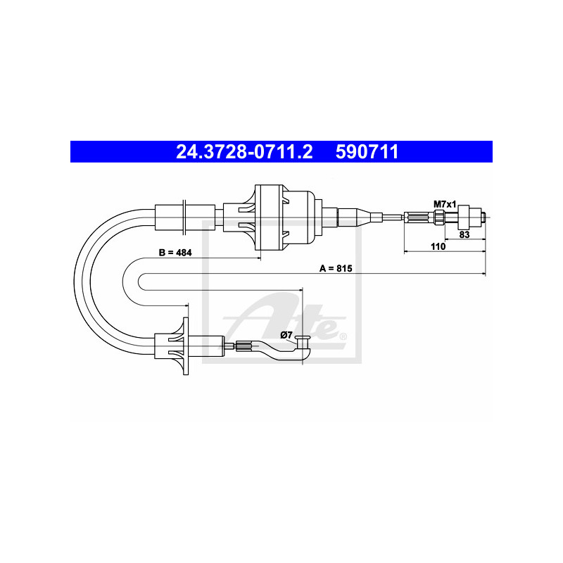 Cable d'embrayage ATE