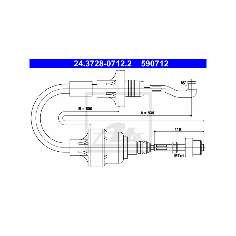 Cable d'embrayage ATE