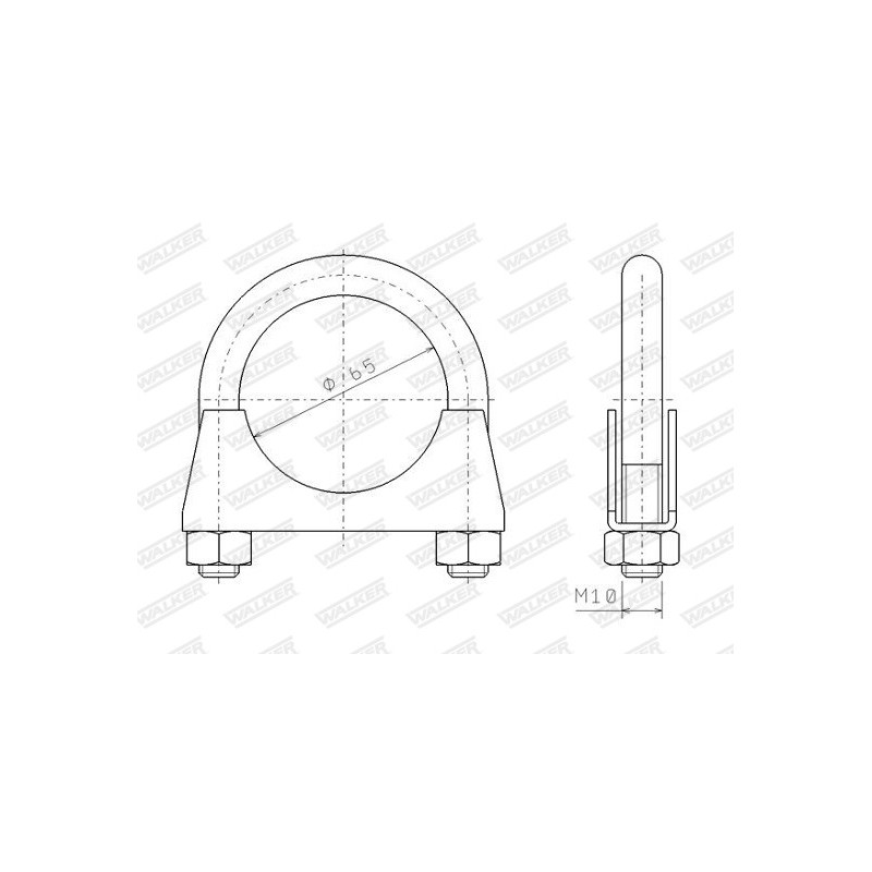 Pièce de serrage (échappement) WALKER