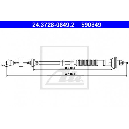 Cable d'embrayage ATE