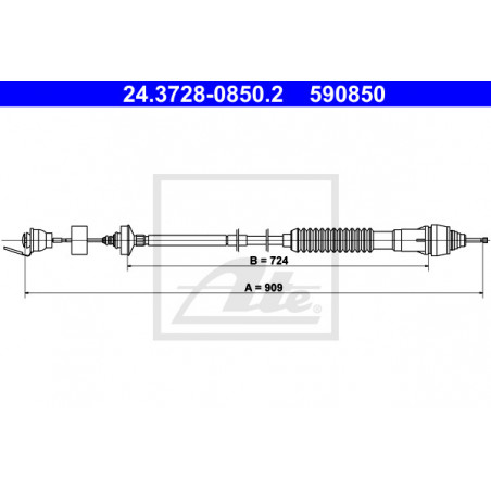 Cable d'embrayage ATE