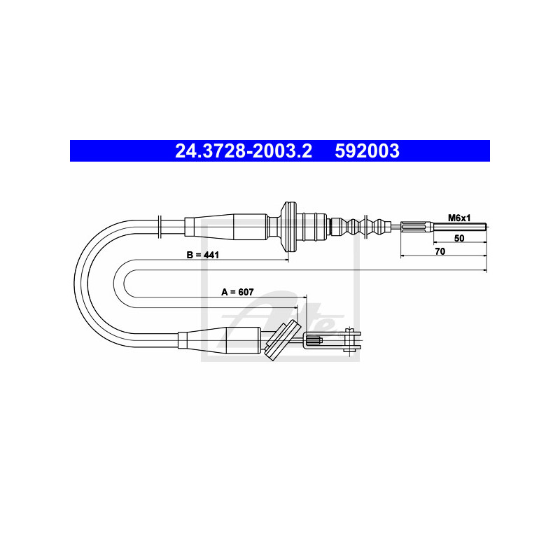 Cable d'embrayage ATE