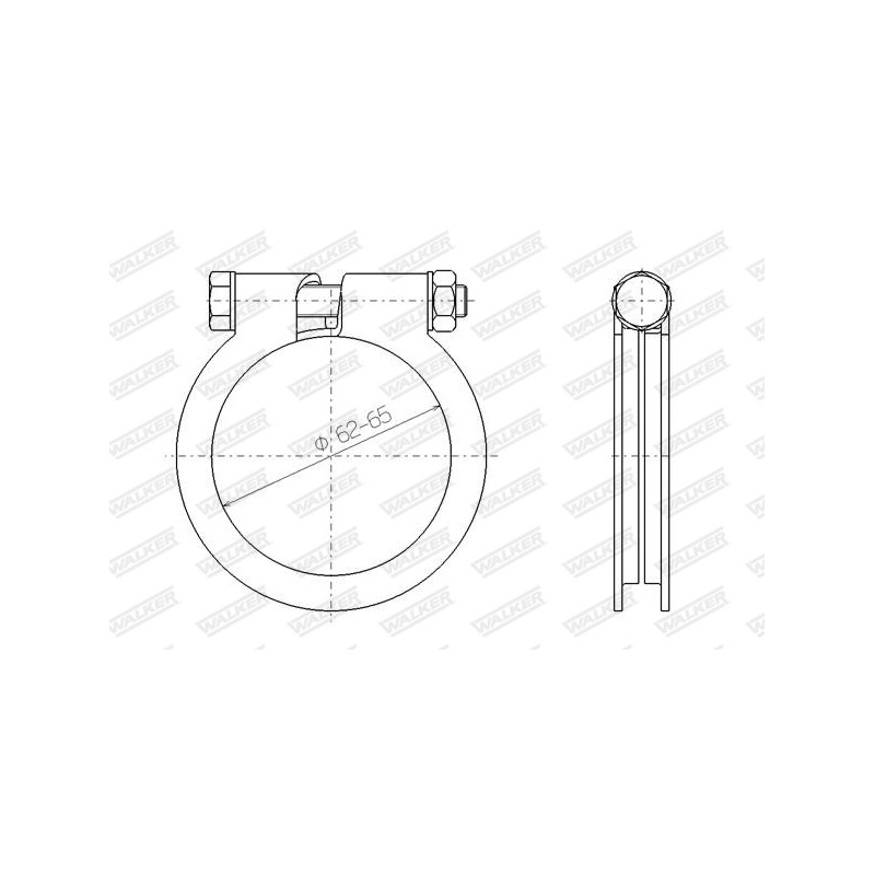 Pièce de serrage (échappement) WALKER