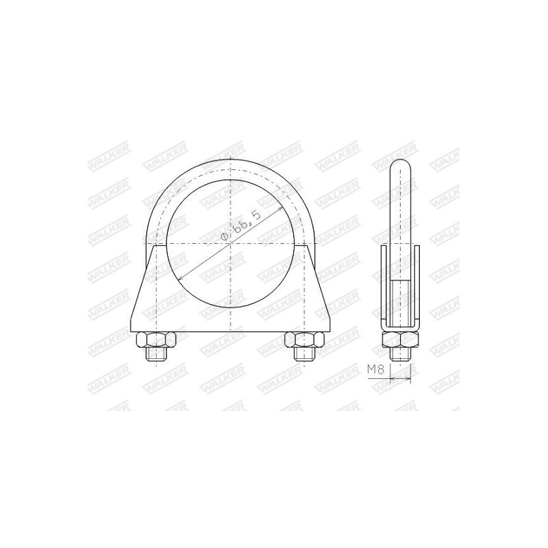 Pièce de serrage (échappement) WALKER