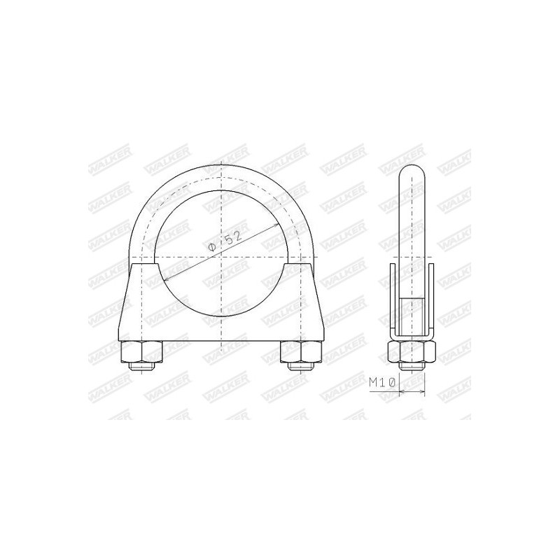 Pièce de serrage (échappement) WALKER