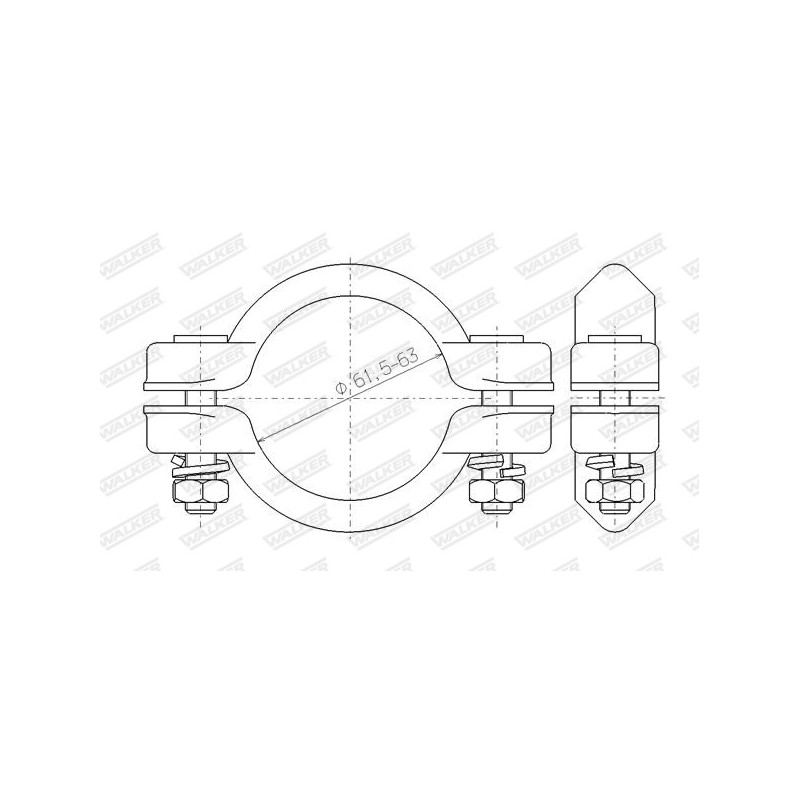 Pièce de serrage (échappement) WALKER