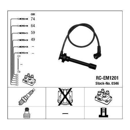Fils de bougies / Faisceau d'allumage NGK