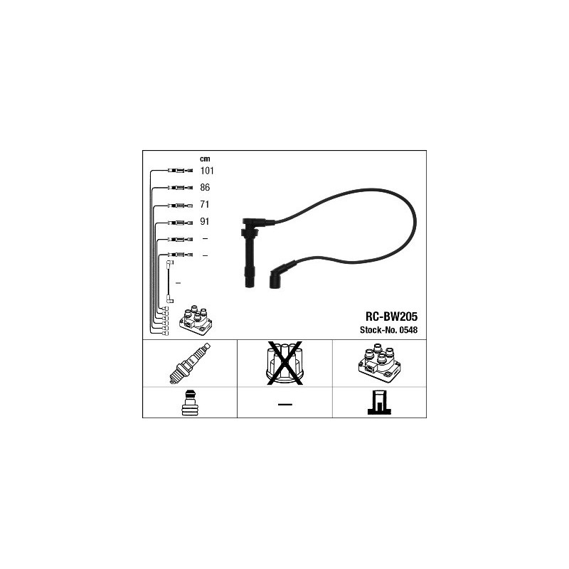 Fils de bougies / Faisceau d'allumage NGK