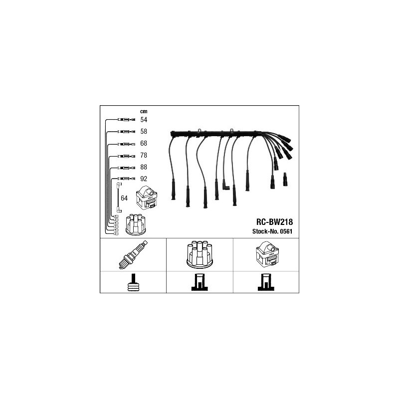 Fils de bougies / Faisceau d'allumage NGK
