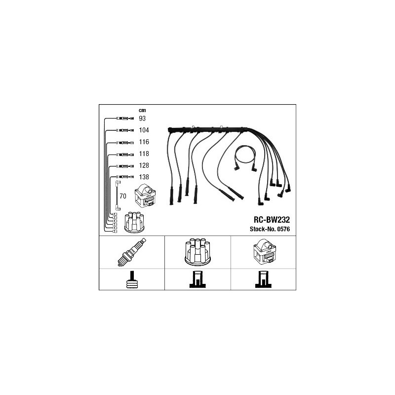 Fils de bougies / Faisceau d'allumage NGK