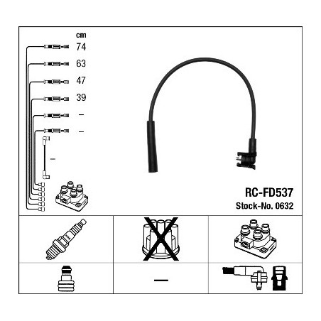 Fils de bougies / Faisceau d'allumage NGK