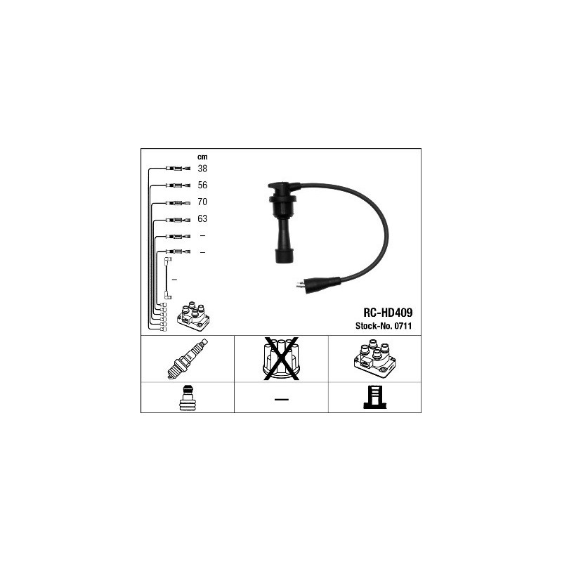 Fils de bougies / Faisceau d'allumage NGK