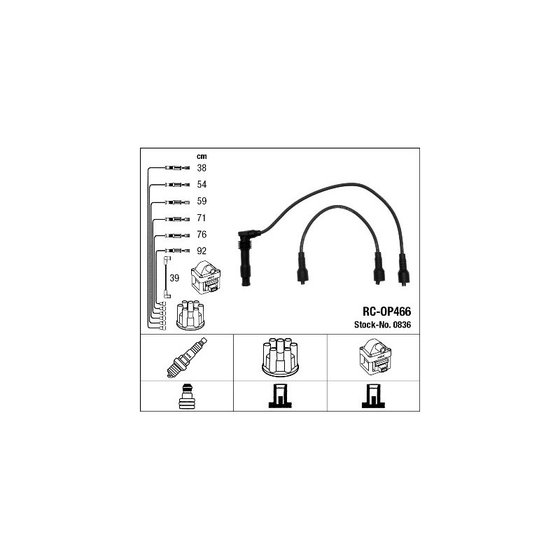 Fils de bougies / Faisceau d'allumage NGK