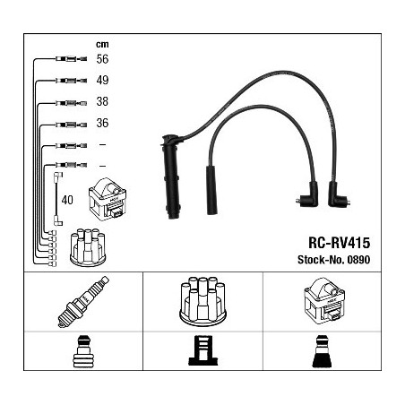 Fils de bougies / Faisceau d'allumage NGK