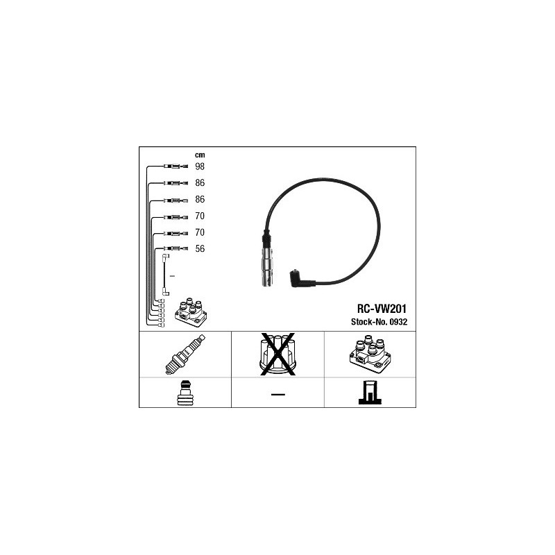 Fils de bougies / Faisceau d'allumage NGK