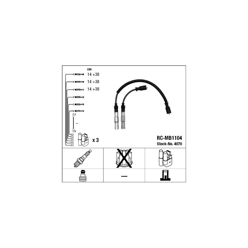 Fils de bougies / Faisceau d'allumage NGK