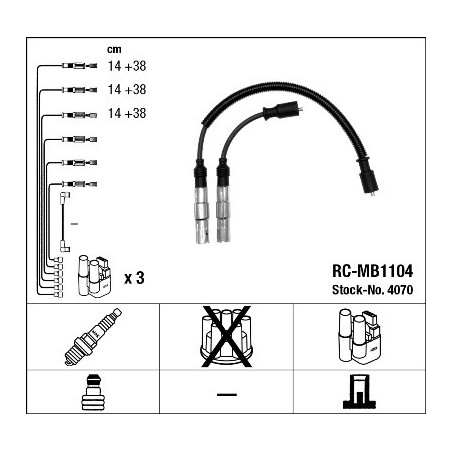 Fils de bougies / Faisceau d'allumage NGK