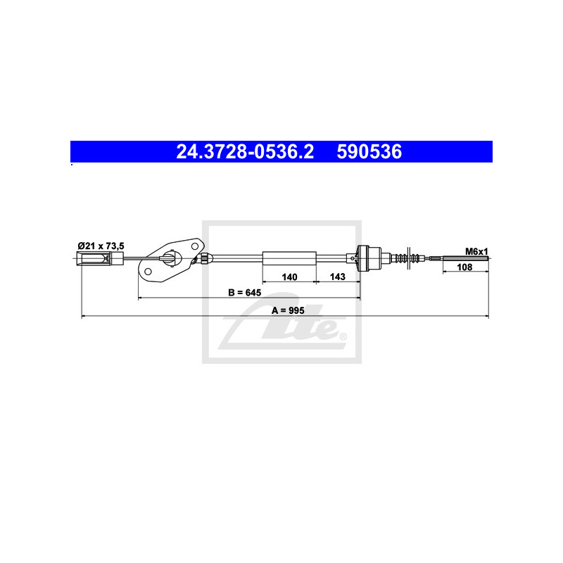 Cable d'embrayage ATE