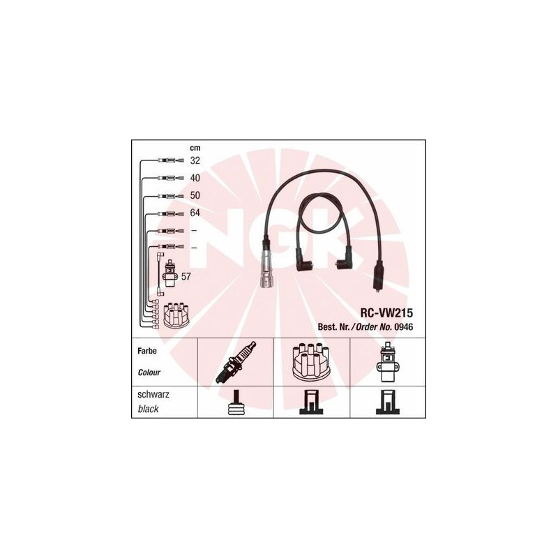 Fils de bougies / Faisceau d'allumage NGK