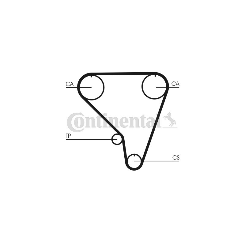Courroie de distribution CONTINENTAL CTAM