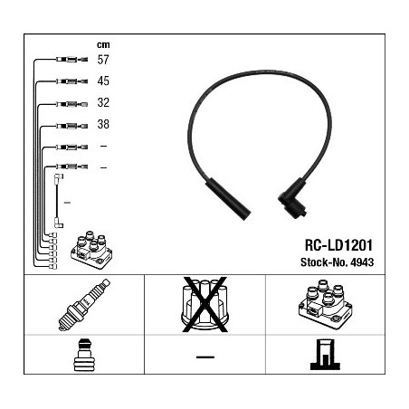 Fils de bougies / Faisceau d'allumage NGK