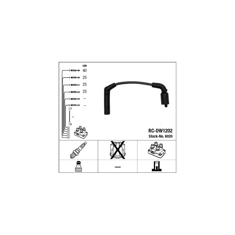 Fils de bougies / Faisceau d'allumage NGK