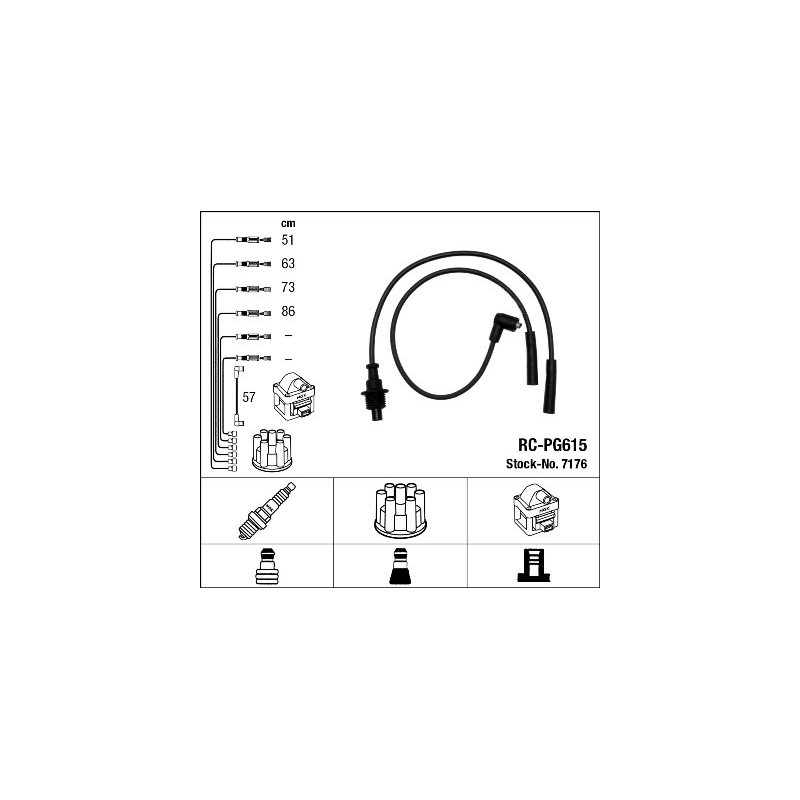 Fils de bougies / Faisceau d'allumage NGK