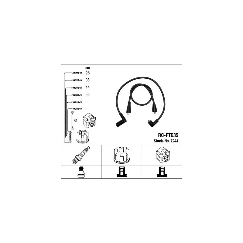 Fils de bougies / Faisceau d'allumage NGK